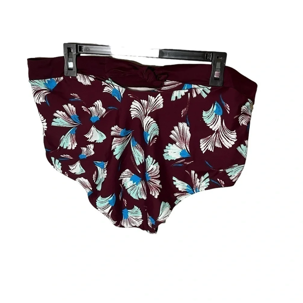 Raisins Women’s High Waisted Plus Size Bikini Bottom